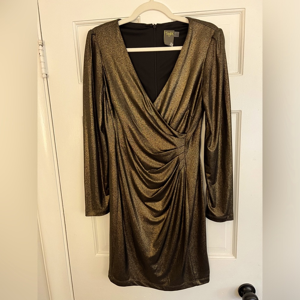 Gold party dress